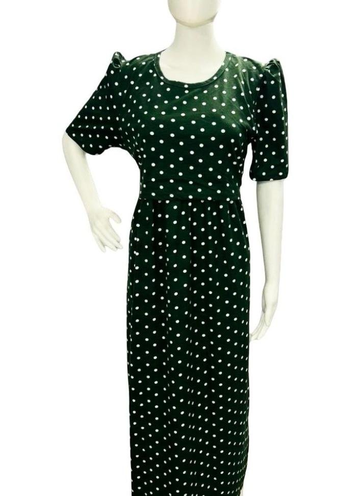 Zipless PuffSleeve Maxi Nighty
