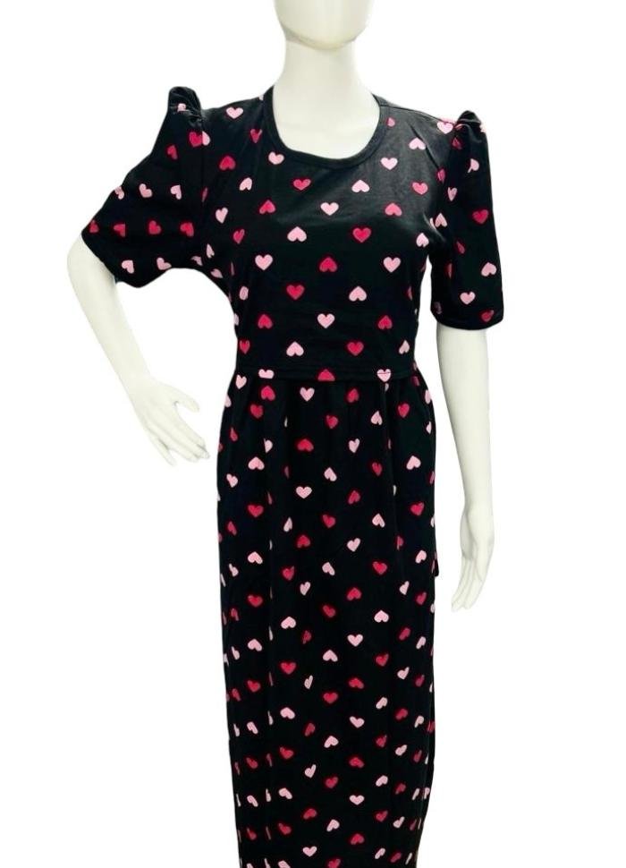 Zipless PuffSleeve Maxi Nighty