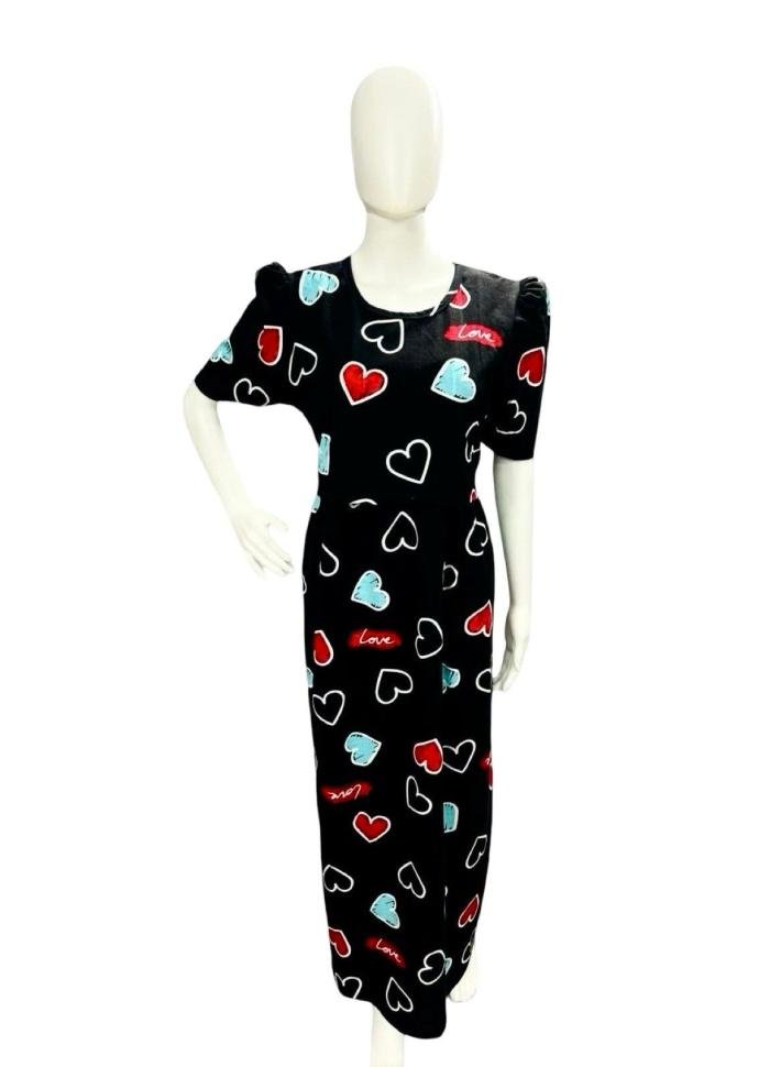 Zipless PuffSleeve Maxi Nighty