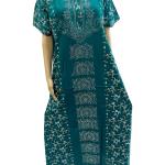 Stone Work Embroidery Nighty