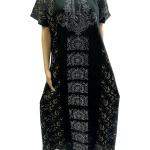 Stone Work Embroidery Nighty