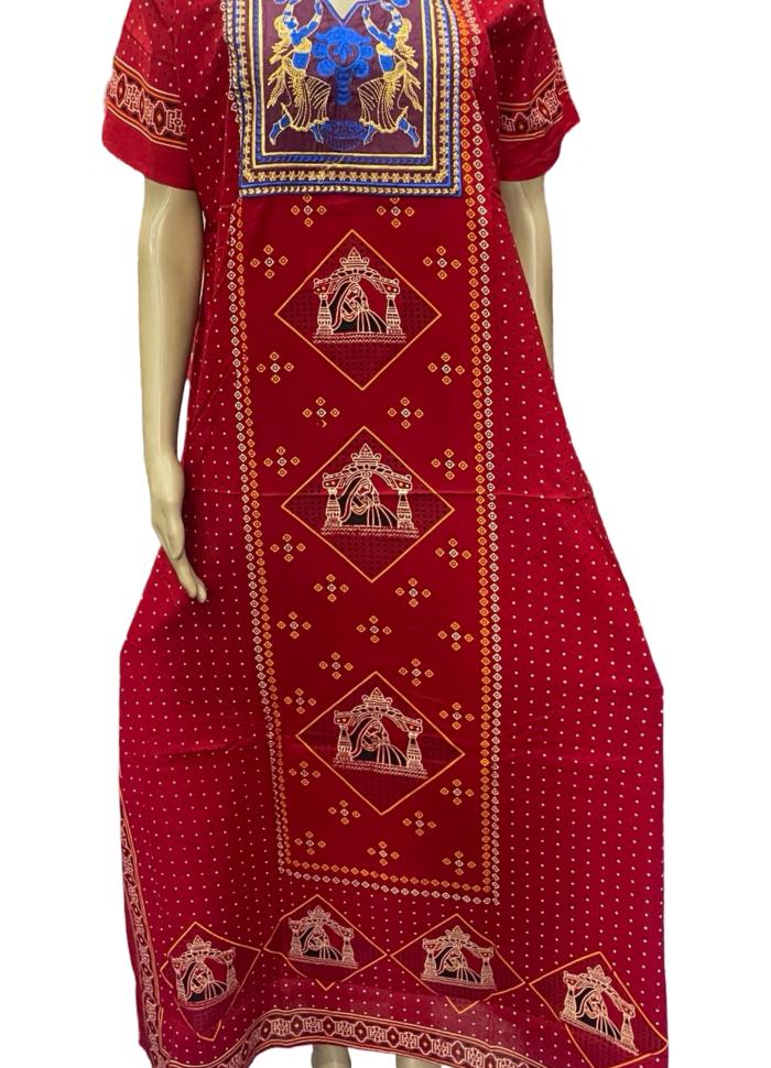 Gujuri Embroidery Nighty