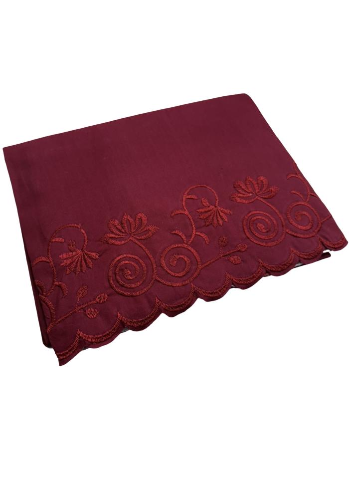 Big Embroidery Inskirts Poplin